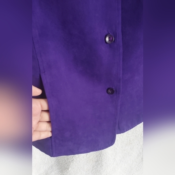 Draper‎ and Damon  Velvet Purple Career Office Formal size M women’s Blazer - Picture 3 of 10